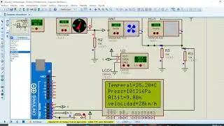 how to design a weather station using ARDUINO and PROTEUS.