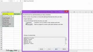 How to split text into different columns?
