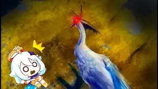 Paimon calling Adepti Illuminated bird, deer and bird number two | Genshin Impact