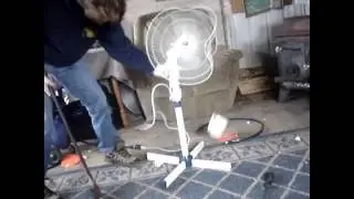 Smash Stand Fan With Axe