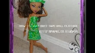 How to make duct tape doll clothes