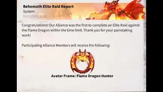 Call of Dragons - SS1 [Behemoth#8] Elite Flame dragon [S55T]Tamaris Police Dept