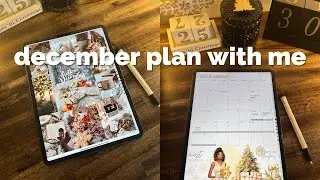 December 2023 Plan With Me | Vision Board | Book Tracker  | Custom Template | GoodNotes Tips