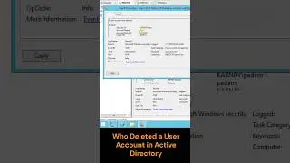 Who Deleted a User Account in Active Directory  
