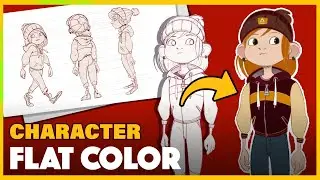 How to PAINT a CHARACTER (flat color)