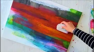 Catalyst Painting: A New Way To Abstract - Squeegee Techniques for Beginners #arts