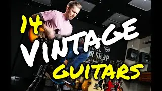 Vintage Guitar Montage Featuring Gibson, Gretsch, Fender, Rickenbacker, and Dan Armstrong!