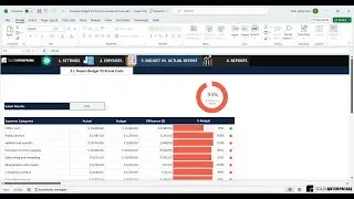 Budget vs Actual Expenses in Excel | Budget vs Actuals Dashboard 💵📊
