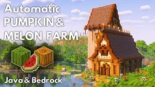 Minecraft MELON and PUMPKIN FARM Tutorial [1.21] - MINECRAFT TUTORIAL
