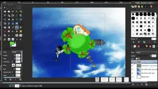 Sphere Deformation Effect in GIMP