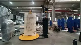 Automatic vertical door and windows wrapping machine