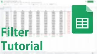 Tabellen filtern - Google Sheets Tutorial