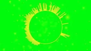 [No Copyright] Audio Spectrum Green Screen || Green Screen Audio Template  2021