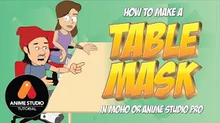 How to make characters appear above and below a table in Anime Studio/MOHO Pro.