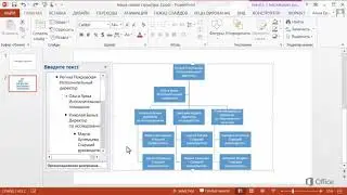 PowerPoint Построение организационной диаграммы с помощью рисунков SmartArt