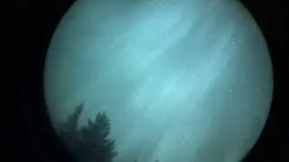 Aurora Borealis on IR scope (night vision). Northern Lights seen on 5/10/24 in N Idaho.