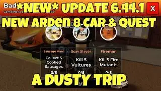 *NEW* UPDATE OP CAR QUEST ADREN 8 IN A DUSTY TRIP + NEW QUEST [] ROBLOX