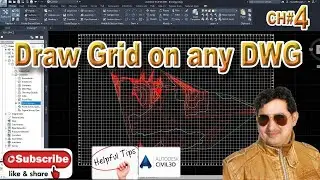 How to Draw Grid on any surface or Drawing in AutoCAD Civil 3D Autodesk 3D map