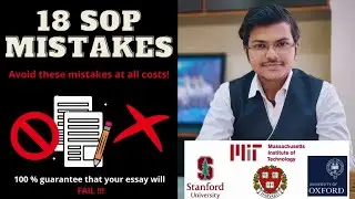 18 SOP & Personal Statement Mistakes  || Avoid these at all costs