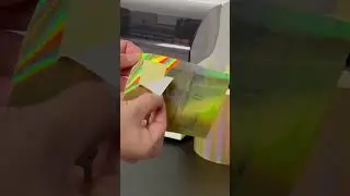 Luxurious Perfume Label Printing using Gold Hologram Material #goldlabels #hologramlabels #fullprint
