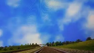 Getting hit or being run over by a train.
