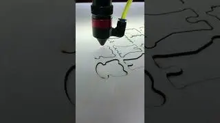 Лазерная резка и УФ-печать фанеры ⭐️ #макетов #vhq #printing #laser