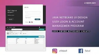 Java Netbeans Ui Design User Login & Account Managemen Program