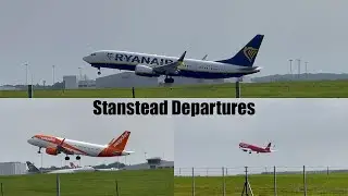 Stanstead Departures | RYANAIR 737MAX, PLAY A32ONEO AND MORE!!