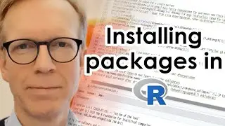 Installing packages in R