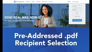 Pre-Addressed PDF Recipient Address Selection