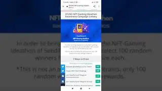 💎 50$ Simple Gleam Airdrop 💸 Seedify SFund | 5000$ TO 100 LUCKY participants