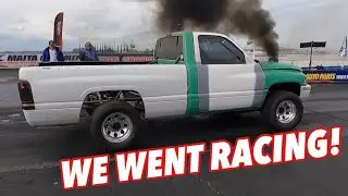 Drag Racing The Triple Turbo Cummins at Golden State Diesel Fest! ($2000 Payout!)