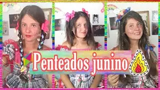3 Penteados junino #penteados #junino #arraia2019 #Saojoao