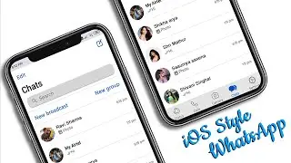 How to get iOS style (Iphone) WhatsApp on android