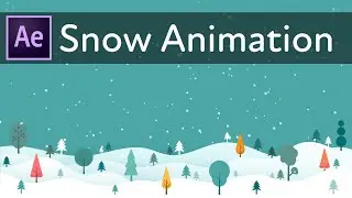 Snow fall Effect Animation | Adobe After Effects 2022 Tutorial