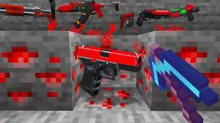 Every Ore Drops Guns in Minecraft..