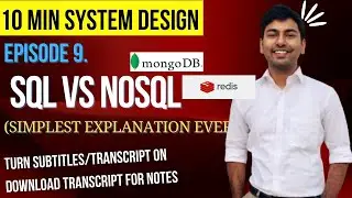 SQL vs NoSQL Easy Explained | 10 Min System Design #AWS #SQL #NoSQL