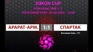 «Арарат-Армения» (Ереван) — «Спартак» (команды 2008 г. р.) — 1:1