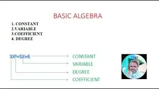 Basic Algebra simple  explanation # in Tamil # Variables,Constant,Coefficient,degree.