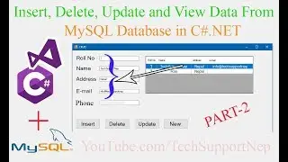 How to Insert Delete Update and View Data From MySQL Database using C#.NET[Part-2][With Source Code]