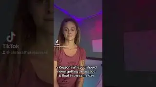 Why You Shouldn’t Get A Massage & Float In The Same Day