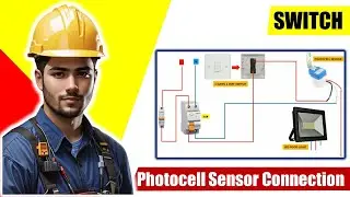 Photocell sensor connection or automatic light sensor switch | wiring photocell sensors