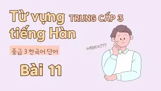 Từ vựng tiếng Hàn trung cấp 3 - Bài 11 | Đọc dịch song ngữ