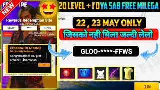 FREE FIRE REDEEM CODE TODAY 21 MAY | FREE FIRE REDEEM CODE | FF REDEEM CODE TODAY | GLOO REDEEM CODE