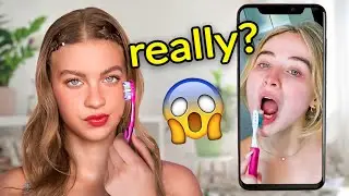 Professional Tries Sabrina Carpenter's INSANE Skincare Routine! *preppy*