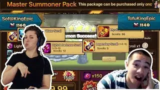 Sof@KingEpic and TofuKingEpic GUILD SUMMONS!!! $150 master pack mass summoning session