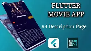 flutter movie app using tmdb api part 4 | movie app flutter | Description Page