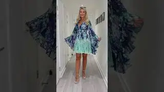 Karen Millen Kimono mini dress 🩵💙