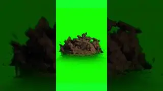 Monsters are coming, green screen material, 