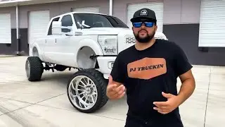 Fully custom built f250 on 26x16 on 12 inch lift